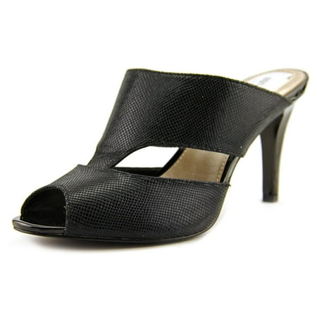 Alfani Morgin Open-Toe Patent Leather Mules