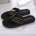 thumbnail image 5 of dgysar Men Summer Flip Flops Fashion Non-slip Breathable Sandals Yellow Black Size 40-44 for Outdoor Beach Pool Daily Casual Use Black 41, 5 of 8