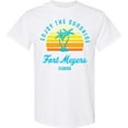 thumbnail image 3 of Inktastic Summer Enjoy the Sunshine Fort Meyers Florida in Blue T-Shirt, 3 of 5