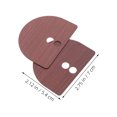 thumbnail image 2 of CRAFTHROU 4Pcs Zinc Alloy Door Lock Cover Plates Brown Fingerprint Lock Reinforcement for Interior Doors, 2 of 7