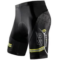 Sponeed Padded Cycling Shorts Men MTB Bicycle Tights Road Riding Pants Yellow M