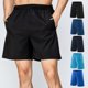 thumbnail image 5 of Pantalones cortos deportivos para hombres Cintura elástica Bolsillos con cremallera Transpirable Baloncesto de secado rápido, 5 of 7