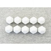 White Blank Dice with No Pips D12 16mm (5/8in) Pack of 10 Chessex
