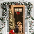 thumbnail image 6 of Hometravel Christmas Door Cover Decor, Funny Santa Dog Pattern Background for Holiday Party, 70x35 Inch Winter Decoration for Door, Wall, Seasonal Display, 6 of 6