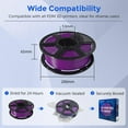 thumbnail image 3 of Flashforge PETG PRO Filament 1.75mm, 1KG/2.2lbs PETG PRO 3D Printer Filament, Purple, 3 of 6