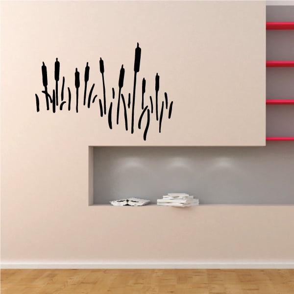 Cattail Wall Decal Vinyl Decal Car Decal 007 36 Inches