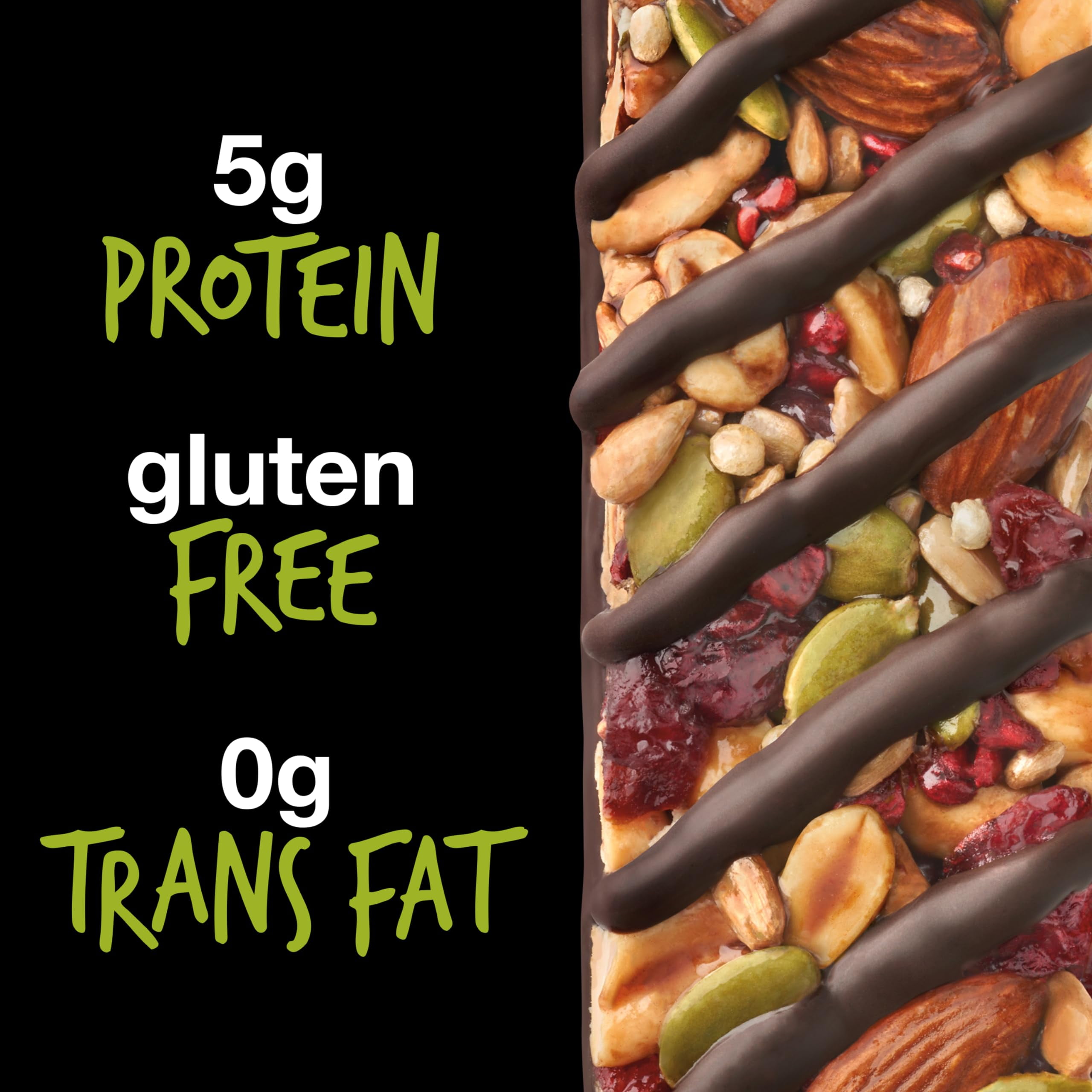 Kind Seeds Fruit & Nuts Snack Bar, Dark Chocolate Raspberry Pumpkin Seed | 5G Protein, High Fiber, Gluten Free Bars, 1.4 Oz, 12 Count
