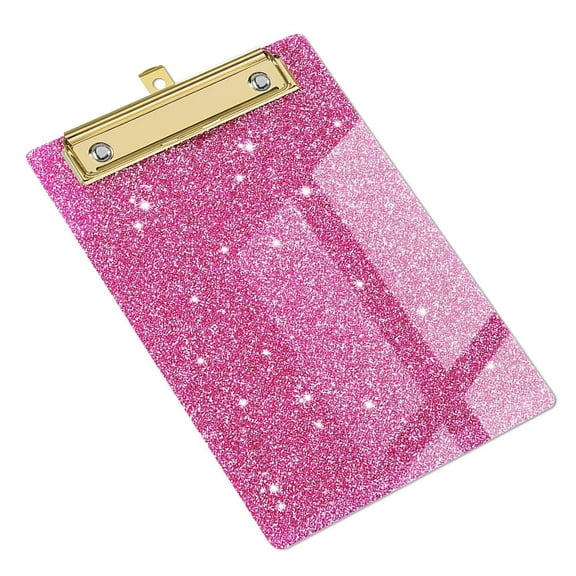 ROZYARD Acrylic Clipboards with Low Metal Clip and Hanging Hole School Office Use