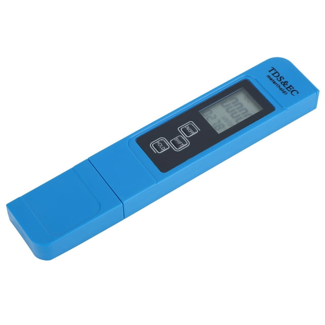 Portable Water Quality Tester for Drinking Water, Aquarium, and Swimming Pools - Digital TDS EC Meter