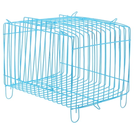 Baluue Small Parrot Travel Cage Steel Sky-blue 1Pack
