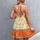 thumbnail image 5 of Vestido con cuello en V con estampado floral cómodo vestido con correa con estampado floral Patrón casual Empalme Dobladillo suelto para ir de compras para la fiesta para la Crtynell Otros, 5 of 6