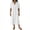#0383-White, variant on Pounoo New 2025 Shorts for Girls 4-16 Casual Solid Summer Half Shorts Pants Elastic Waisted Skin-Friendly Girls Shorts 7-8
