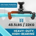 thumbnail image 4 of Bike Wall Mount - [4 Pack] EVA Foam Padded up to 48.5 lbs, Carbon Steel, Valve Mechanism, Heavy-Duty Adjustable Bike Wall Hanger for Road, Mountain and Hybrid Bikes, Garage & Apartment, 4 of 14