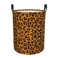 thumbnail image 1 of ZICANCN Orange Leopard Skin Texture Laundry Basket Organizer , Dirty Clothes Hamper for Bathroom Kids Girls Boys Laundry Hamper Small, 1 of 8