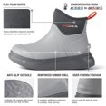 thumbnail image 4 of HISEA Chelsea Rubber Rain Boots for Women,Grey,US Size 10, 4 of 8
