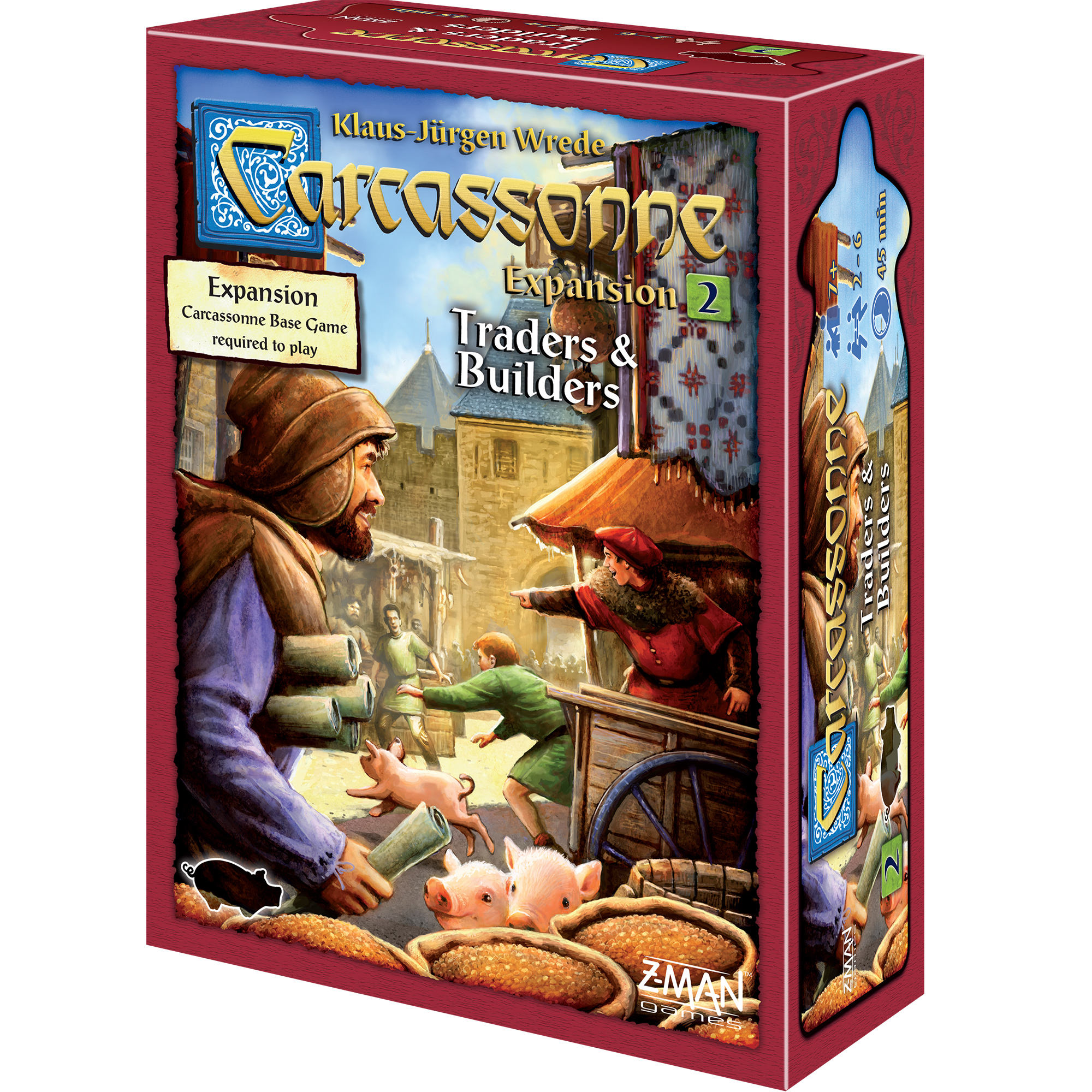Carcassonne Expansion 2: Traders & Builders Board Game for Ages 7 and Up, from Asmodee - image 2 of 7