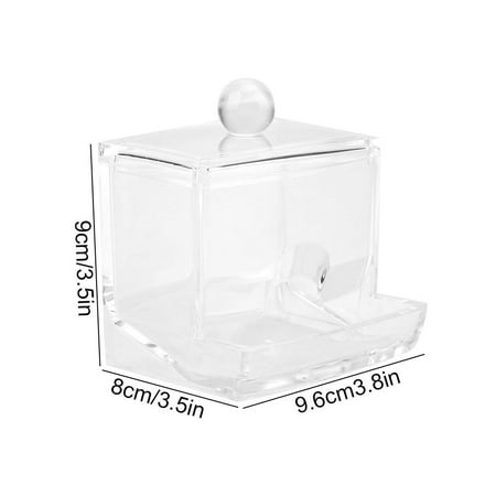 Garosa Support De Boite De Rangement De Distributeur De Coton Tige En Acrylique Transparent Etui De Maquillage Cosmetique De Bureau Boite De Rangement En Acrylique Boite De Coton Tige Walmart Canada