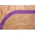 thumbnail image 5 of Chouhan Rugs Natural Jute Purple Bordered Rug Bohemian Rug Decor Rug Handwoven Rug Custom Rug Decorative Rug, 5 of 6