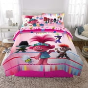 Trolls World Tour 4 Pieces Soft & Cozy Full Bedding Sheet Set for Kids Bedroom
