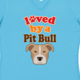 thumbnail image 4 of Inktastic Pit Bull Terrier Dog Lover Women's V-Neck T-Shirt, 4 of 5