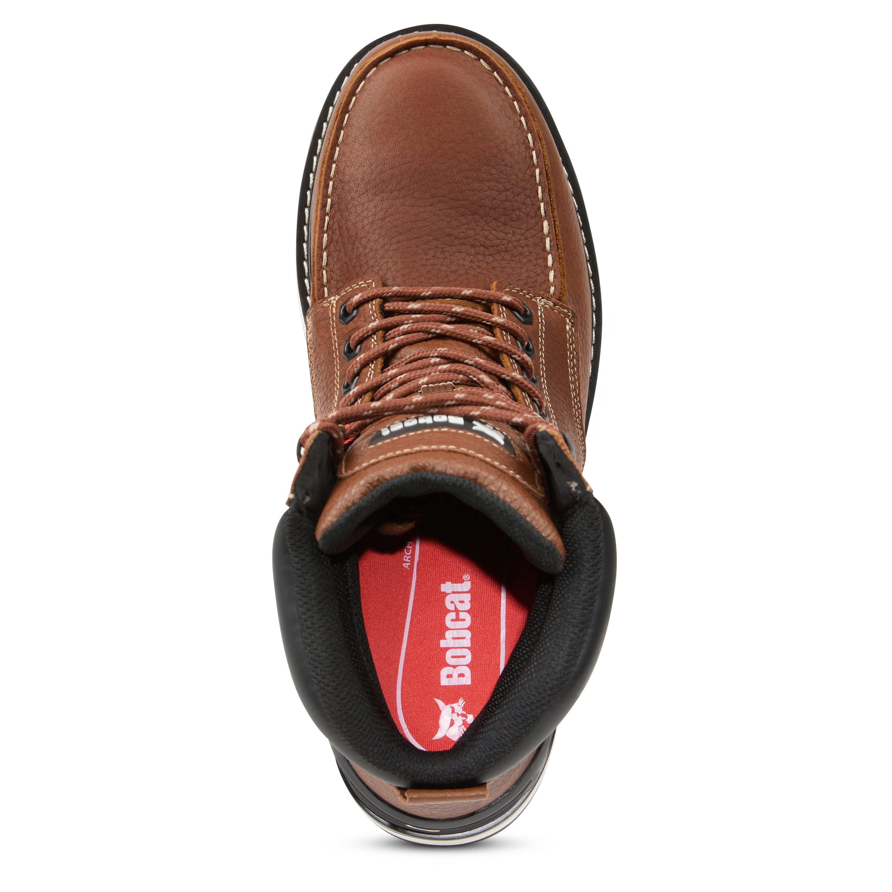 Bobcat Men’s Caliber 6” Waterproof Moc-Toe Steel Toe Work Boot, Wide Available