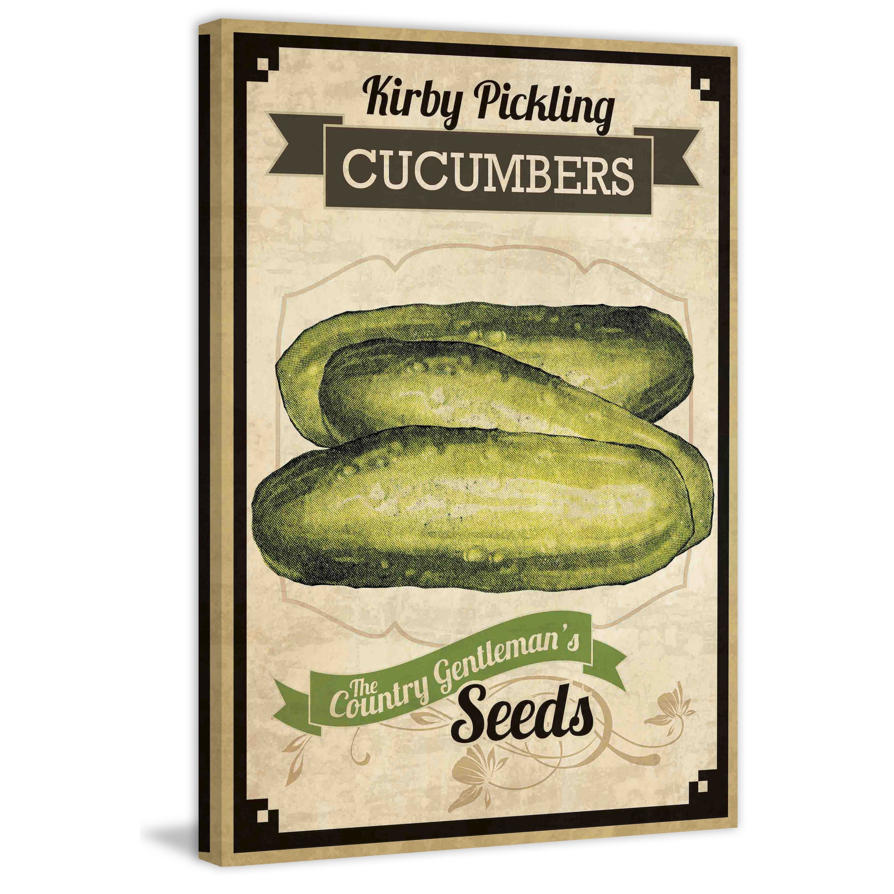 Marmont Hill "Seed Packet Pickle" Painting Print on Canvas