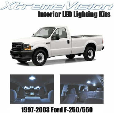 XtremeVision Cool White LED Interior Light Kit For Ford Taurus 2000-2007 - 14 Piece Set With Tool