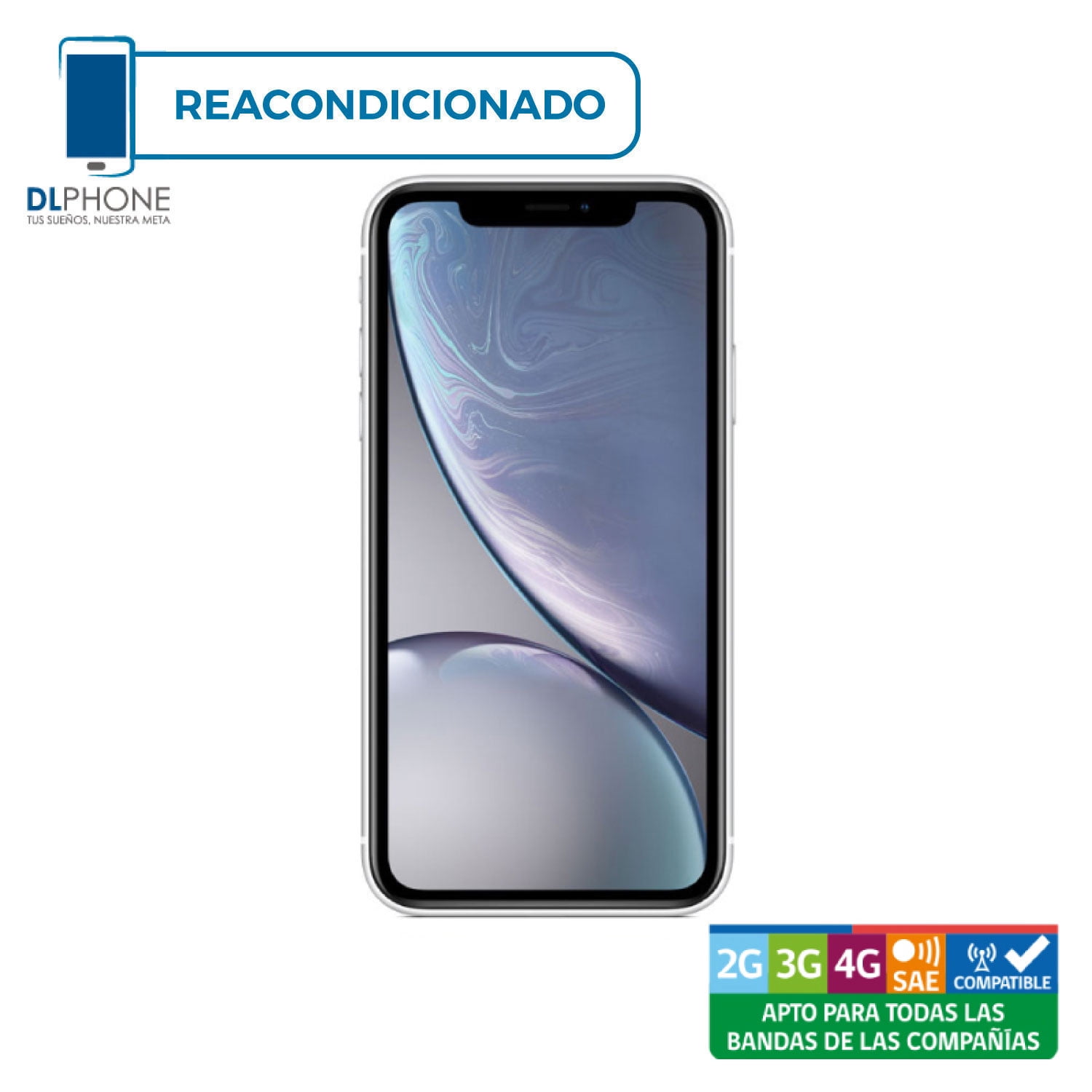 Celular iPhone XR Reacondicionado 64gb Blanco + Base Cargador Apple iPhone  XR