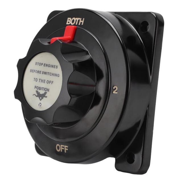 Position Battery Switch,Black 4 Position Heavy Marine Battery Switch Battery Switch Unbeatable Value