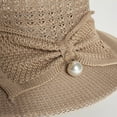 thumbnail image 6 of SikaFu Women Summer Sun Hat Elegant Bowknot Straw Hat Ladies Beach UV Protect Travel Cap Wide Brim Panama Hats Sombreros De Mujer, 6 of 6