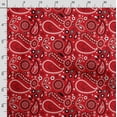 thumbnail image 3 of Soimoi Asian Paisley Print,Cotton Poplin, Sewing Fabric Sold by The Yard 42 Inch Wide,Sewing Craft Quilting/Quilt Making Fabric, Red, 3 of 5