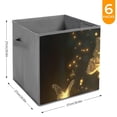 thumbnail image 6 of Collapsible Oxford Fabric Storage Cubes with Handles, Large Mid Foldable Oxford Cloth Bins Set of 2/6, Closet Organizers for Shelves Clothes Home Kitchen Toy - Glowing Butterfly Forest-1, 6 of 7