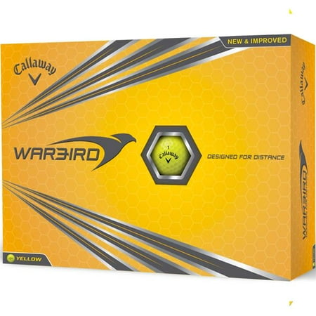 Callaway Warbird Golf Balls, Yellow, 12 Pack