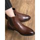 thumbnail image 3 of Men's Chelsea Boots Casual Boots, Comfortable British Style Winter Leather Boots, 3 of 3