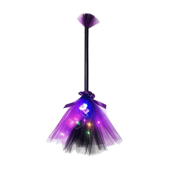 Halloween Witch Broom Plastic Witch Broomstick, Halloween Costume Props, Halloween Decoration, Witch Flying Broomstick