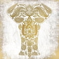 thumbnail image 2 of Kimberly, Allen 12x12 White Modern Wood Framed Museum Art Print Titled - Gold Mandala 2, 2 of 4