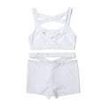 thumbnail image 4 of iEFiEL Kids Girls Sleeveless Activewear Crop Top with Dance Shorts for Yoga Workout Gym, 4 of 6