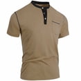 thumbnail image 7 of LPZOOGU Mens Henley Shirts Short Sleeve Button T-Shirts Summer Athletic Lightweight Tee Shirts with Pocket, 7 of 7