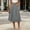 Gray, variant on WQNVRNR Womens Max Skirt- Pleated Elastic Waist Casual Zip Button Summer A-Line Long Skirts White Size XL