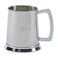 thumbnail image 3 of Creative Gifts International  20 oz Bright Tankard Stainless Steel Cap - 4.5 in., Silver & White, 3 of 3