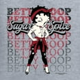 thumbnail image 5 of Wild Bobby Betty Boop Sugar and Spice Wink Betty Boop Women’s Standard V-Neck Tee, Heather Grey, X-Large, 5 of 5