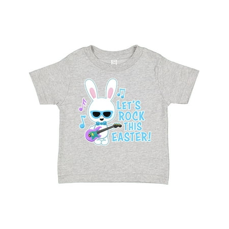 

Inktastic Lets Rock This Easter with Bunny and Guitar Gift Toddler Boy Girl T-Shirt