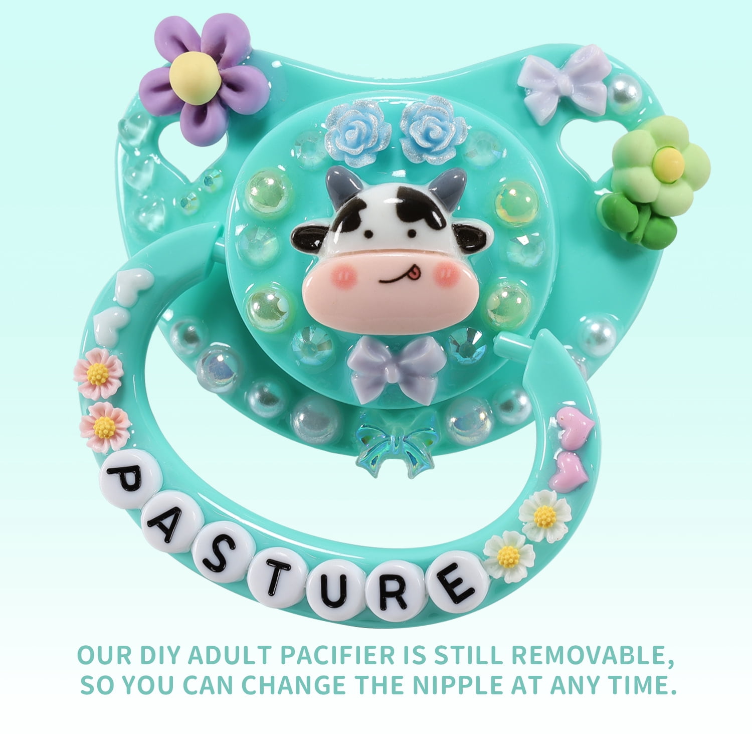 CutiePlusU Adult Sized Pacifier Dummy Big Shield DIY Handmade