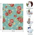 thumbnail image 4 of Pioneer Flower Floral Print Pattern Blanket,Comfortable Soft Flannel Throw Blanket,All Season,Warm Lightweight Blankets for Sofa Bed Couch Living Room Chair,30"x40", 4 of 4