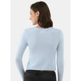 thumbnail image 6 of No Boundaries Crewneck Pullover Sweater, Women's and Women's Plus, 6 of 7