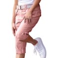 thumbnail image 4 of Bermudas de Mujer con Diseño de Bolsillo con Solapa Bermudas Cargo 2023 TrendyPinkSmall, 4 of 4