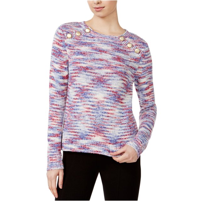Suéter de punto teñido espacial Kensie para mujer multicolor extra pequeño