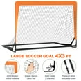 thumbnail image 6 of Kids Soccer Goal for Backyard, 4X3 ft Toddler Soccer Nets Training Equipment with Soccer Ball and 10 Soccer Cones, Portable Pop Up Soccer Set for Kids and Youth Games and Training Goals, 6 of 8