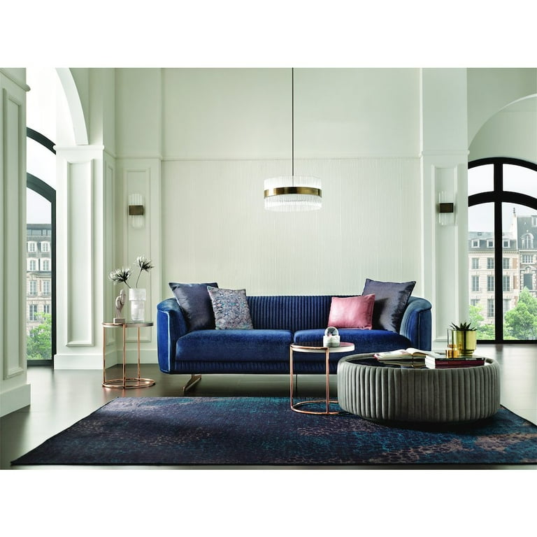 Petrol blue velvet sofa discount