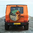 thumbnail image 6 of Naloa Space Adventurer Cat PVC Leather Spare Tire Wheel Cover Spare Tire Cover, for Car Truck SUV Camper Trailer Universal Fit(14-17in)-14 inch, 6 of 6